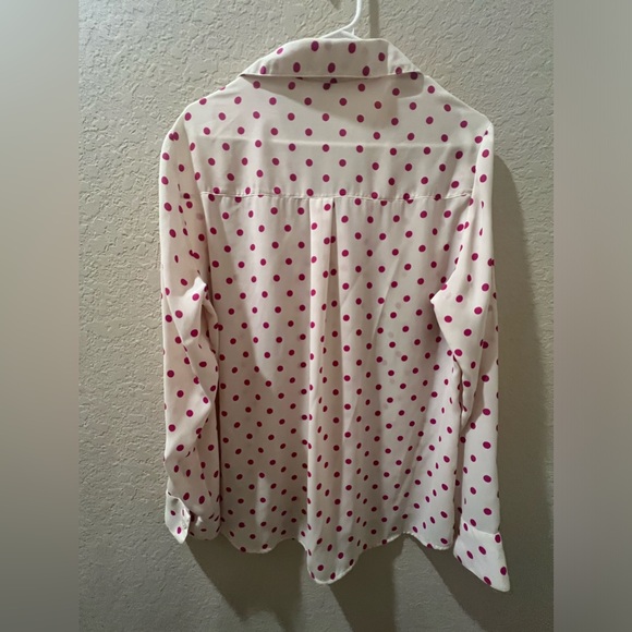 Women’s Express Polka Dot Long sleeve Top - Picture 4 of 5